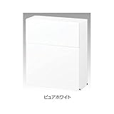 TOEX LIXIL エクスポスト　フラット横型・(ポール建て仕様・ポール付）前入れ前取出し　【リクシル】　【郵便ポスト】 ピュアホワイト