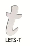 Splosh ~ Wood Letters ~ Lower Case Alphabet ~ 't' by Splosh