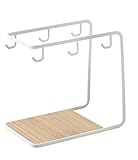 山崎実業 カップ&amp;ソーサーラック トスカ  ホワイト 2781