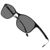 [Netmeganecom] 調光 変色 度付サングラス (度付メガネ)【CF5061C1 DphotoGrey-5.50 PD66 】 クルマ車内では発色せず(UVカットガラスの為) 近眼 近視用マイナスレンズ 度入り 度有 最大濃度70％ 紫外線でグレーに着色 眼鏡