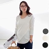 カットライン入り　ナチュラル　授乳カットソー【20000106704】 (フリー, ブラック)