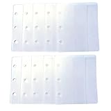 Winuin A8 ppシート シール台紙 シール帳 プラバン シール帳 3穴 半透明 はがせる バインダー （ppシート リフィル 10枚入）