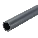 uxcell PVC剛性丸パイプ 17.6mm 内径 22mm 外径 8"長 ダークグレー 性 水管 クラフト ケーブルスリーブ用