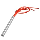 9mm x 80mm カートリッジヒーター，SODIAL(R) 赤い2ワイヤー9mm x 80mm発熱体カートリッジヒーター　AC 110V 250W