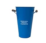 現代ガーデンホームデコレーション新しいデザインのフラワーポット花瓶[青]