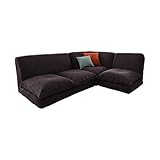 ダークブラウン／ソファ ソファー フロアソファ フロアソファー リクライニング コーナーソファ コーナーソフ