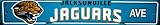 Jacksonville Jaguars 4 " x 24 "プラスチックStreet Sign
