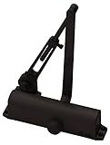 Yale 1111BF x 690 1101BF Door Closers, Aluminum Body, 690 Satin Bronze Painted Finish, Hold Open Arm