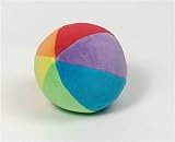 cause 布製 ラトル ベビーボール レインボー