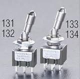 エスコ 2極双投 トグルスイッチ レバーロック型 125V 6A 6mm EA940DH-134