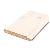 【北欧レッドパイン 白塗装】羽目板 本実目透かしV溝 12x112x3900mm 6枚入(2.62m²)