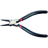 TRUSCO(トラスコ) スナップリングプライヤー 140mm(穴用･直爪) TRP-140HA × 5丁 【ケース販売】