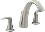 KOHLER K-T45117-4-BN Alteo Bath Faucet Trim with Diverter, Valve Not Included, Vibrant Brushed Nicke