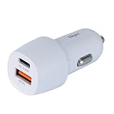 Digio2 カーチャージャー 20W PD充電対応 Type-C1ポート+USB A1ポート ホワイト Z0130