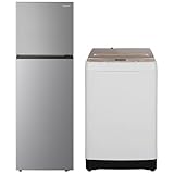 【セット買い】ハイセンス 全自動 洗濯機 7.5kg ホワイト/シャンパンゴールド HW-DG75C 省エネ静音 2022年モデル & 冷蔵