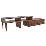 タンスのゲン 国産 コーナーテレビ台 伸縮 完成品 GRACIA ブラウン 21070010 BR