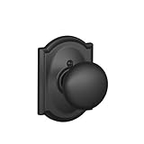 Schlage F170 PLY 622 CAM Camelot Collection Plymouth Decorative Trim Knob, Matte Black Schlage Lock 