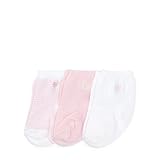 ポロ ラルフローレン ストライプ・ソリッドソックス3足セット[ホワイト](女の子0-6カ月用)6Mサイズ [並行輸入品]