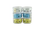SE MT9R-6 Double Sided Tailors Measuring Tape (Pack of 6), 5', Blue/Yellow/White [並行輸入品]