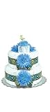 Small Blue Mums Diaper Cake by Bloomers [並行輸入品]