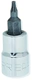 Urrea 523925W 3/8-Inch Drive T25 Torx Tip Chrome Socket by Urrea