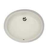 Nantucket Sinks UM-15x12-B 15-Inch by 12-Inch Oval Ceramic Undermount Vanity Sink, Bisque by Nantuck