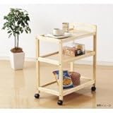 日用品 収納用品 関連商品 木製ワゴン3段 ナチュラル N-8583
