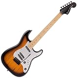 Squier by Fender スクワイヤー FSR Contemporary Exotic Stratocaster® Special, Spalted Maple, Roasted Maple Fingerboard, Silver Anodized Pickguard, 2-Color Sunburst ソフトケース付き
