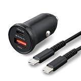 セイワ(SEIWA) 車内用品 DC/USBパワープラグ+USBケーブル D647 DC充電器 USB Type-A Type-Cポート&USBケーブル(CtoC)セット商品 2ポート同時最大出力5V/3A データ通信対応ケーブル