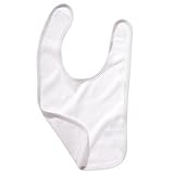(ベラ・キャンバス) Bella + Canvas 赤ちゃん・ベビー マジックテープストラップ リバーシブル スタイ ビブ (ワンサイズ) (ホワイト/ホワイト)
