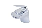 Novatto WAVE Single Lever Deck Mount Waterfall Faucet, Chrome by Novatto