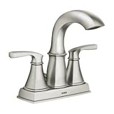 Moen 84411 MSRNスポットResistantステンレスMicroban Hensley Microban 2ハンドルバスルーム蛇口