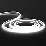 SPAHER LEDテープライト 高輝度 チューブライト 防水 リニア発光 半円形 切断可能 間接照明 100V（昼光色 5メートル）