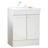 TOTO 洗面化粧台(KCシリーズ) 間口600 2枚扉タイプ シンシアホワイト 寒冷地向け LDCL060BAGES1B