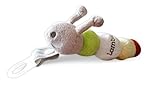 Plush Caterpillar Pacifier Holder | SNAP-CLOSURE & MAM/NUK ADAPTER INCLUDED | For Pacifier & Teether