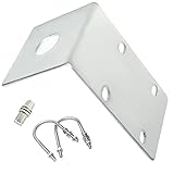 モデルノ ラ テール アンテナ基台 ステー 基台 固定 モービル 端子付き ラジオ ミラー ステンレス 車 金具 クランプ YM-242-AN (単品)