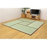 純国産（日本製） ユニット畳 『天竜』 ブラウン 4.5畳セット（82×164×1.7cm4枚+82×82×1.7cm1枚）