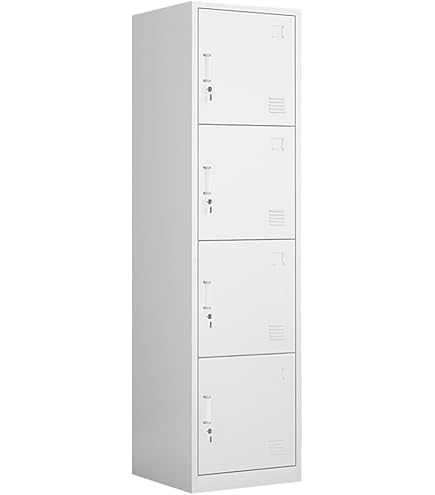 Amazon.co.jp: ロッカー 4人用 鍵付き 1列4段 スチールロッカー