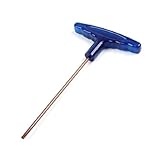 uxcell ヘックスキーレンチ　スパナツール　サイズ３ｍｍ　六角の内部タイプ　T型　磁気金属　ブルーと銅の色