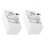 DiCUNO ダクトレール プラグ レール用シーリングプラグ ライティングレール用引掛シーリングボディ ダクトレール 変換ソケット (白) 2個入り