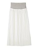 Angeliebe エンジェリーベ マタニティ スカート ハイゲージ スムース アコーディオン プリーツ 妊婦服 産前 産後 対応 L ホワイト