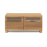 テレビ台 ローボード 完成品 木製 和風モダン 幅100cmブラウン ナチュラル 国産品 日本製 (ナチュラル)