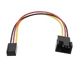15cmスモール3ピンからスモール4ピンファンアダプターケーブル2510-3pinから2540-4pin 3+1冷却効率を改善する
