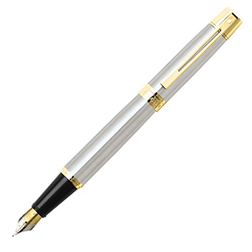 シェーファー 300 万年筆 F 細字 SGC9327PN-F ブラッシュトクロームGTT
