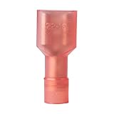 Gardner Bender 10-151F Disconnect Female - Fully-Insulated, 22-16 AWG, Red, .250" Tab (100 pk) [並行輸入