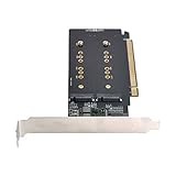 Cableccデュアル2XNVME M.2AHCIからPCIEExpress 3.0 Gen3 X8X16レイドカードVROCRaid0ハイパーアダプターcablecc