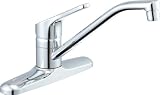 LIXIL(リクシル) INAX キッチン用 台付 シングルレバー混合水栓 クロマーレ エコハンドル フレキホース仕様 呼び径13mm 吐水口長さ260mm SF-HB431SY