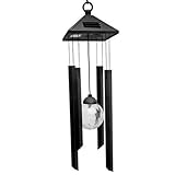 AceList Solar Powered Colour Changing LED Windchime Outdoor Garden Metal Wind Chime Shopmonk [並行輸入品]