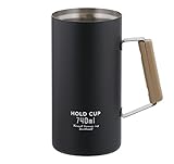 ベストコ 缶ホルダー タンブラー 保冷 ジョッキ ビール 740ml ブラック NQ-0010 HOLD CUP