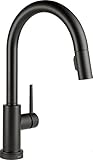 Delta Faucet 9159T-BL-DST Trinsic Single Handle Pull-Down Kitchen Faucet Featuring Touch2O Technolog
